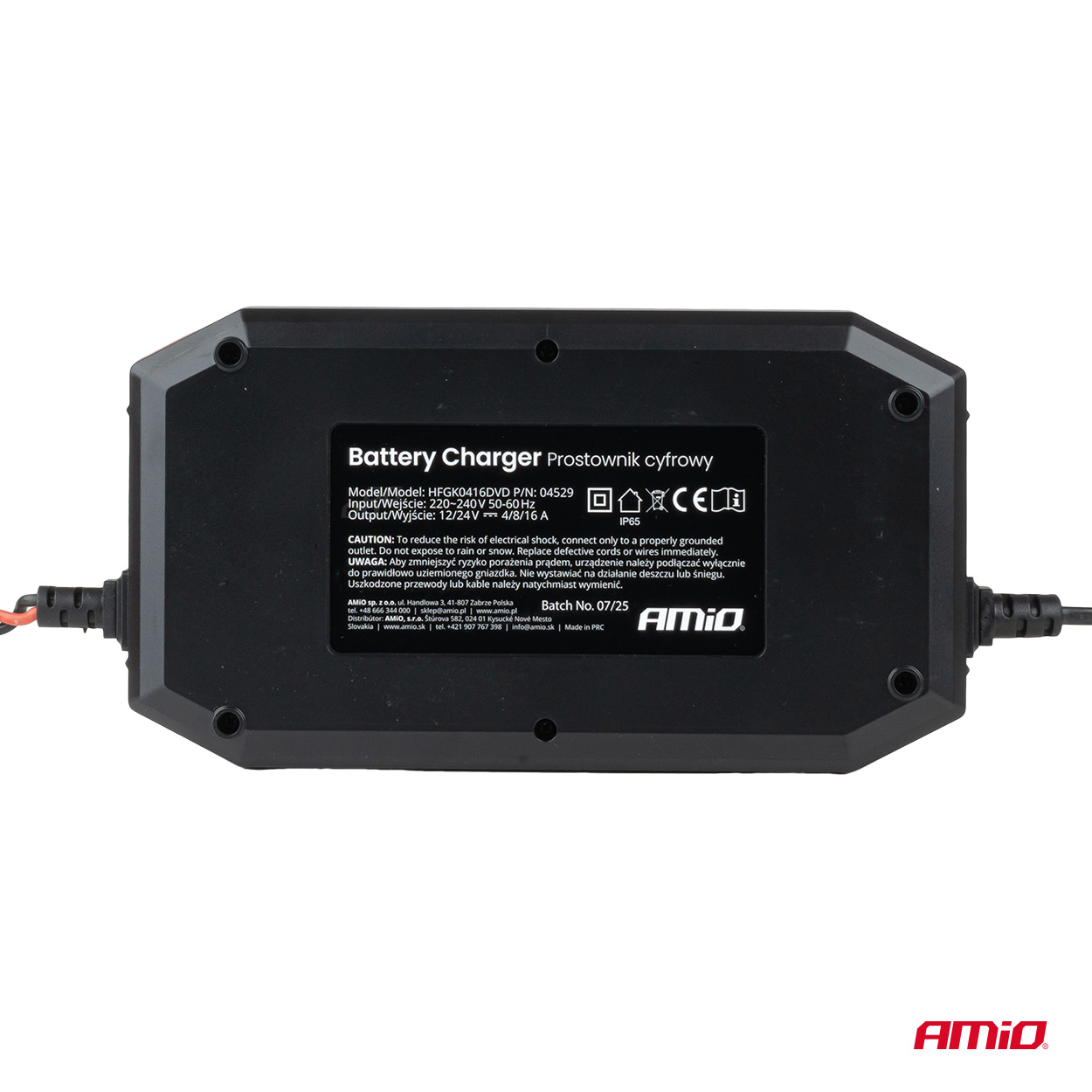 Digitālais 16A akumulatora lādētājs BOOST AGM GEL STD LiFePo4 12/24V PRO AMIO-04529 Digitālais 16A akumulatora lādētājs BOOST AGM GEL STD LiFePo4 12/24V PRO AMIO-04529 - Image 6