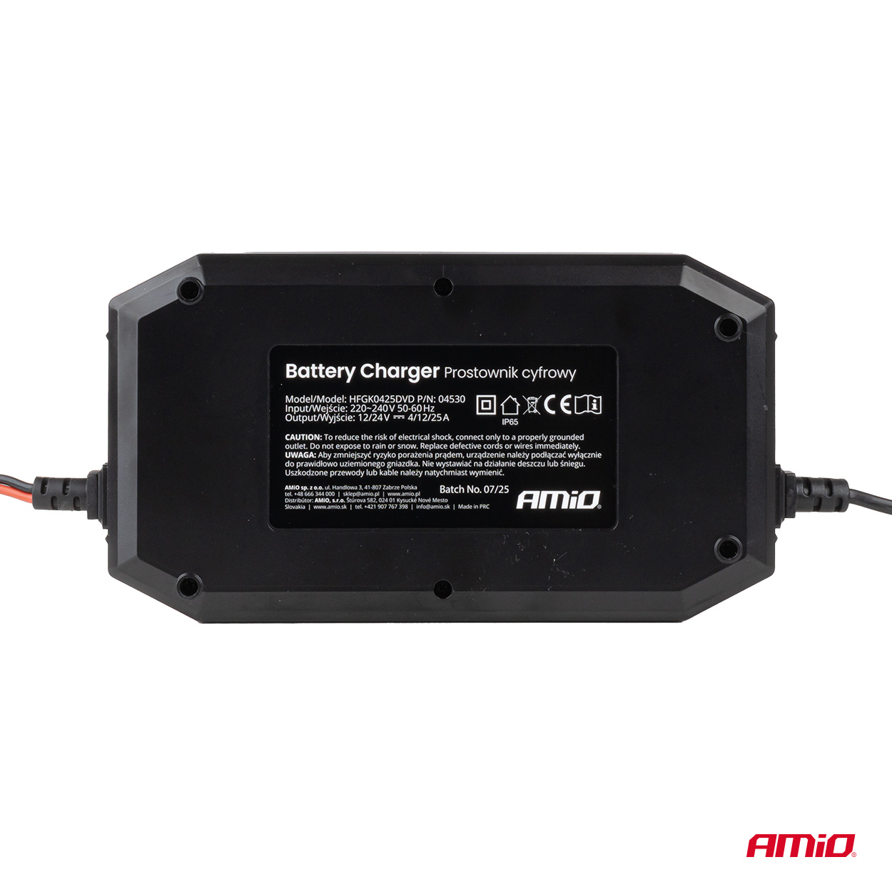 Digitālais 25A akumulatora lādētājs BOOST AGM GEL STD LiFePo4 12/24V PRO AMIO-04530 Digitālais 25A akumulatora lādētājs BOOST AGM GEL STD LiFePo4 12/24V PRO AMIO-04530 - Image 6
