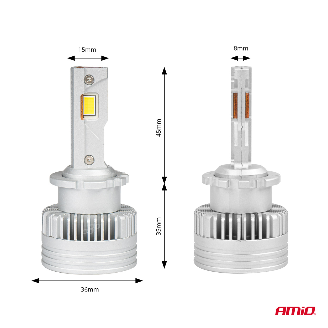 LED D2S/D2R priekšējie lukturi D-Basic sērijas Canbus AMIO-03627 LED D2S/D2R priekšējie lukturi D-Basic sērijas Canbus AMIO-03627 - Image 6