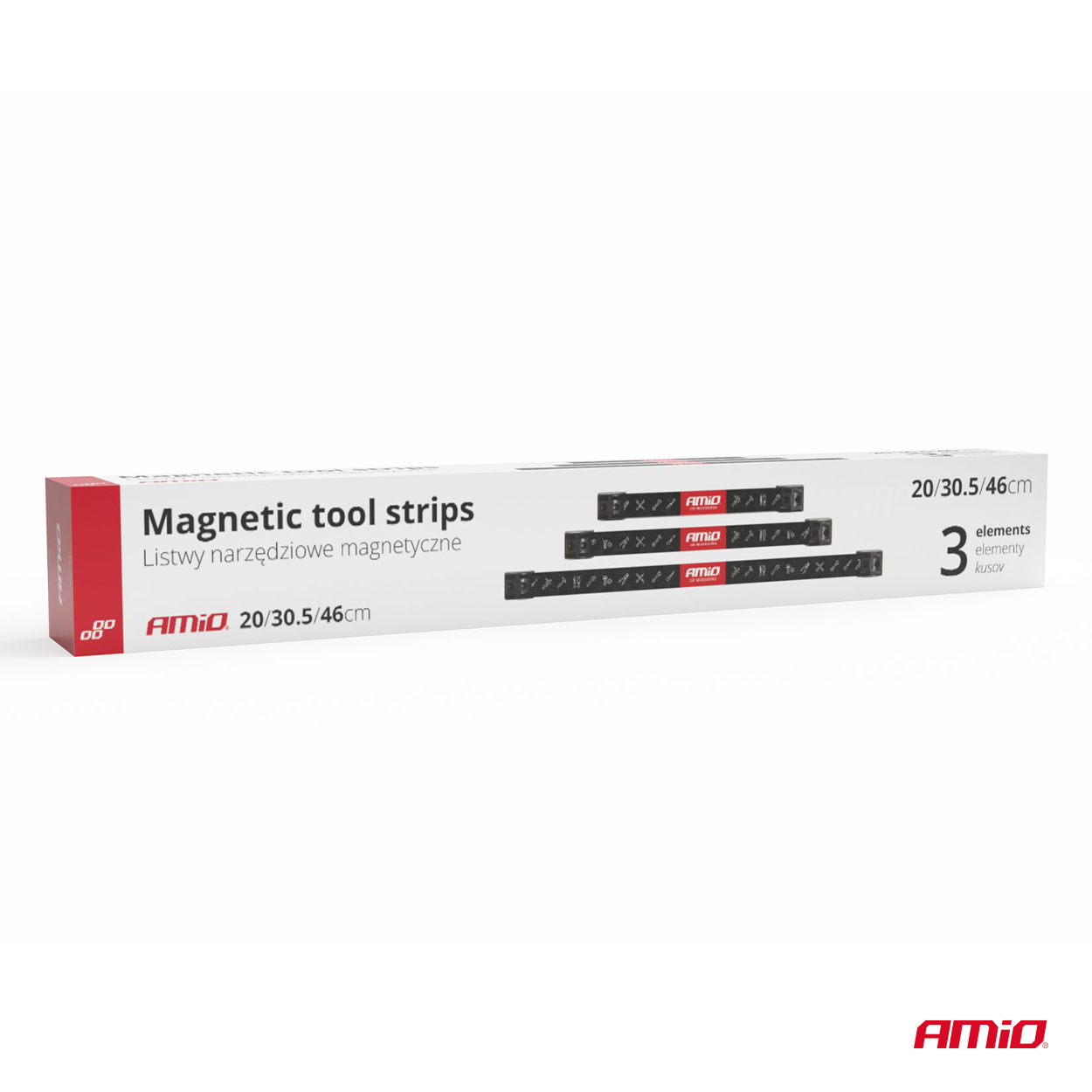 Magnētisko lentu instrumentu turētāju komplekts 1x20cm 1x30,5cm 1x46cm AMIO-04263 Magnētisko lentu instrumentu turētāju komplekts 1x20cm 1x30,5cm 1x46cm AMIO-04263 - Image 10