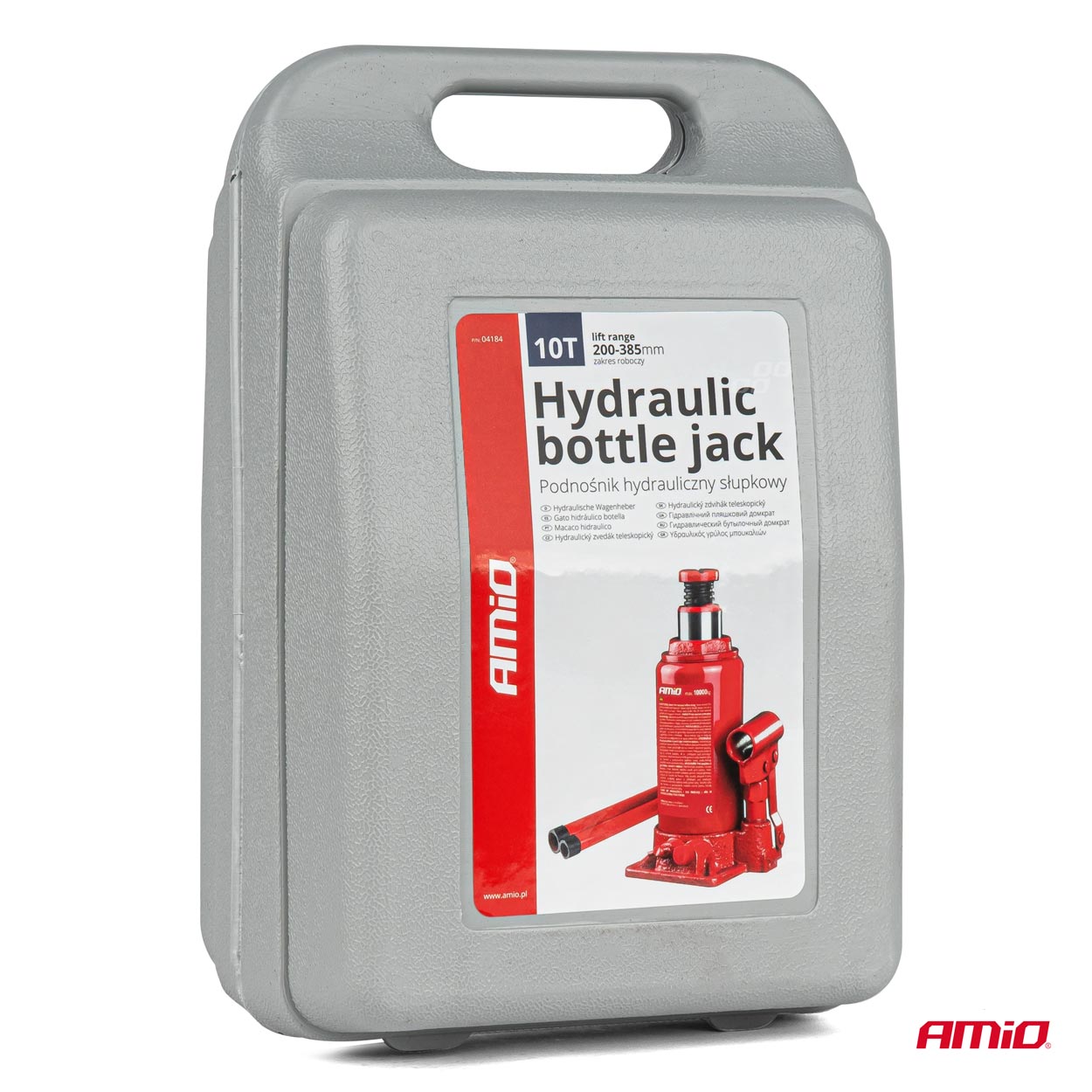Hidrauliskais domkrats 10T, PVC kaste AMIO-04184 Hidrauliskais domkrats 10T, PVC kaste AMIO-04184 - Image 7