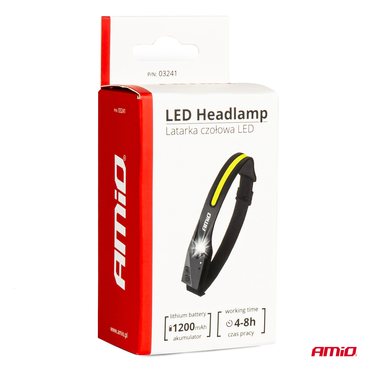 Uzlādējams LED galvas lukturis XPE+COB 1200mAh LH05 AMIO-03241 Uzlādējams LED galvas lukturis XPE+COB 1200mAh LH05 AMIO-03241 - Image 7