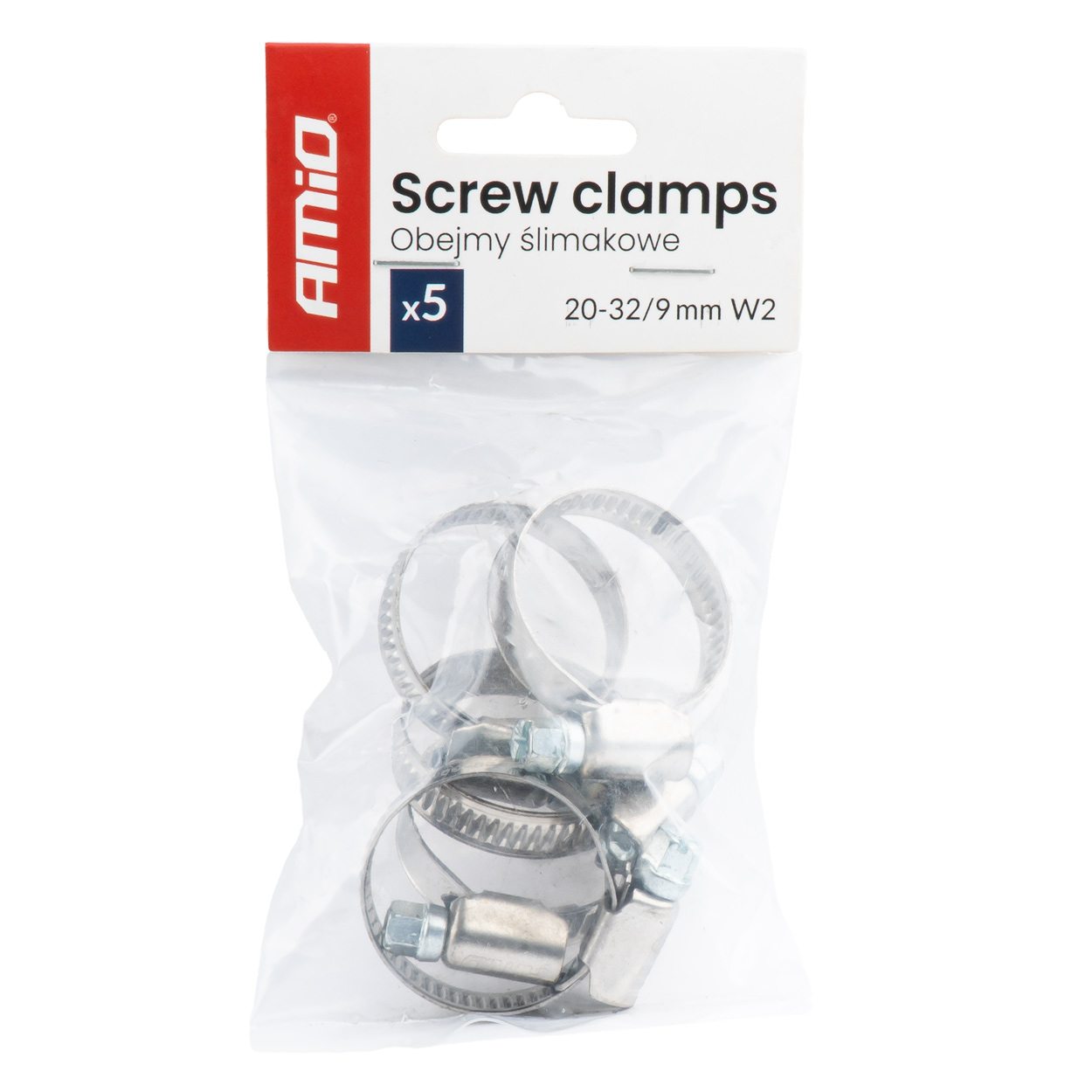 Skrūvju skavas 5 gab. 20–32 mm/9 mm W2 AMIO-04583 Skrūvju skavas 5 gab. 20–32 mm/9 mm W2 AMIO-04583 - Image 3