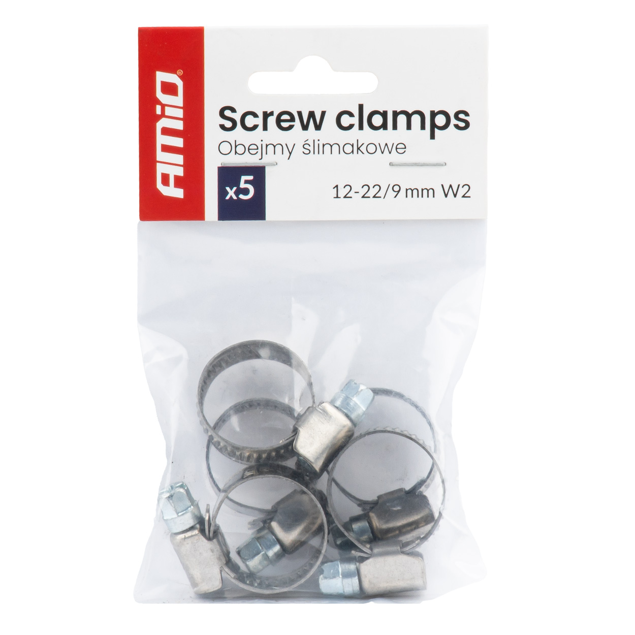 Skrūvju skavas 5 gab. 12–22 mm/9 mm W2 AMIO-04581 Skrūvju skavas 5 gab. 12–22 mm/9 mm W2 AMIO-04581 - Image 3