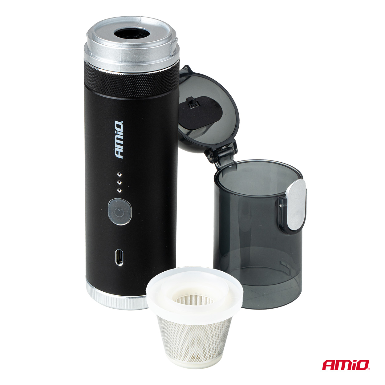 Bezvadu bezsuku automašīnas putekļsūcējs ar sūkņa funkciju 100 W 20 kPa USB-C AMIO-04785 Bezvadu bezsuku automašīnas putekļsūcējs ar sūkņa funkciju 100 W 20 kPa USB-C AMIO-04785 - Image 8