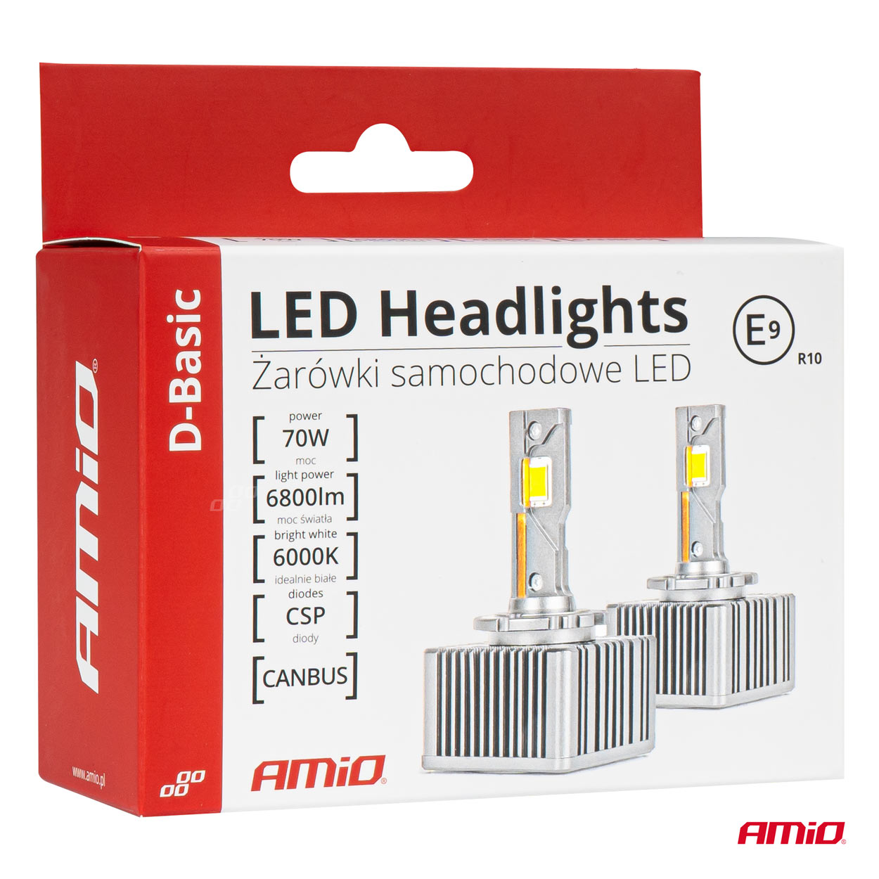 LED D4S/D4R priekšējie lukturi D-Basic sērijas Canbus AMIO-03629 LED D4S/D4R priekšējie lukturi D-Basic sērijas Canbus AMIO-03629 - Image 6
