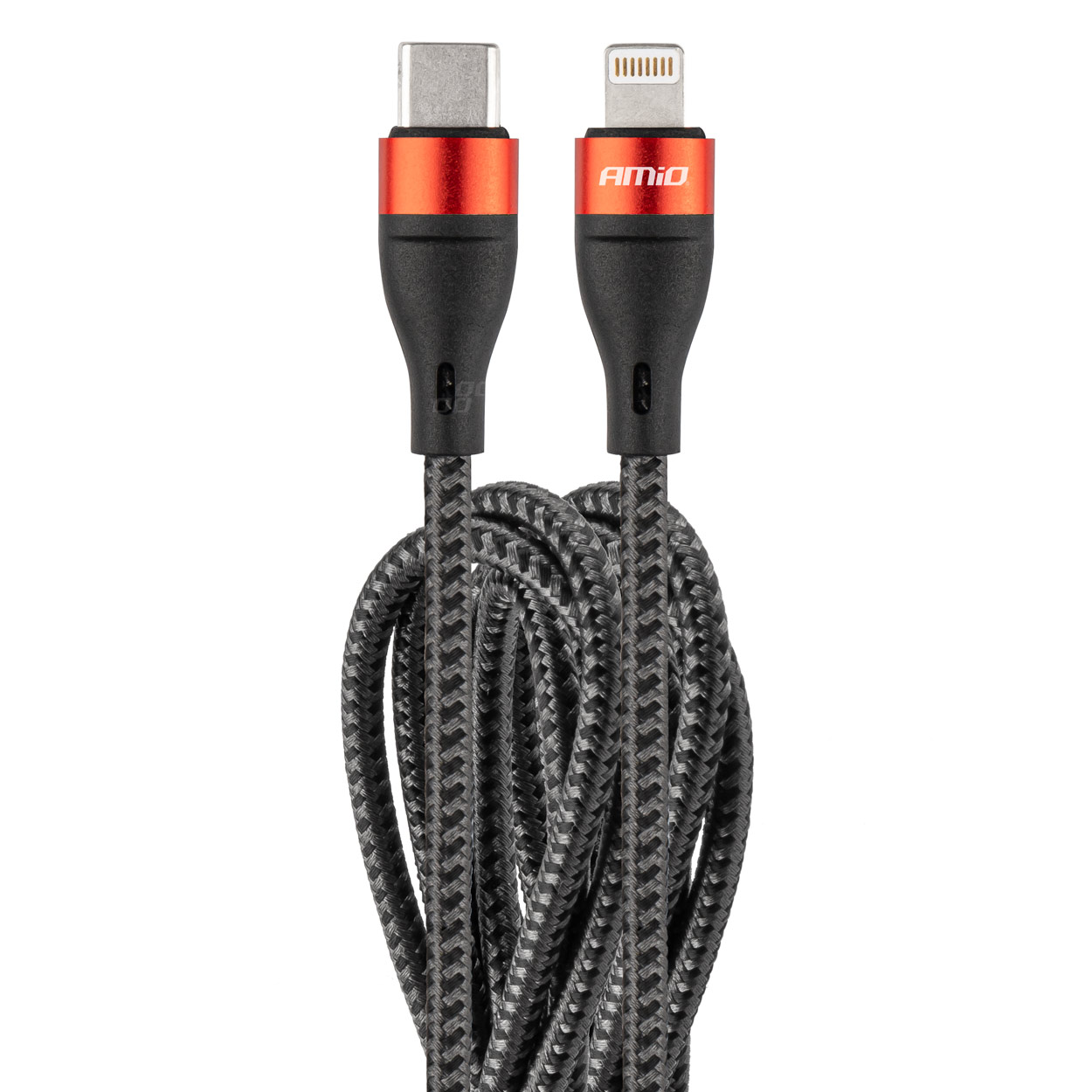 USB-C+Lightning kabelis, 200 cm, FullLINK UC-19 AMIO-02931 USB-C+Lightning kabelis, 200 cm, FullLINK UC-19 AMIO-02931