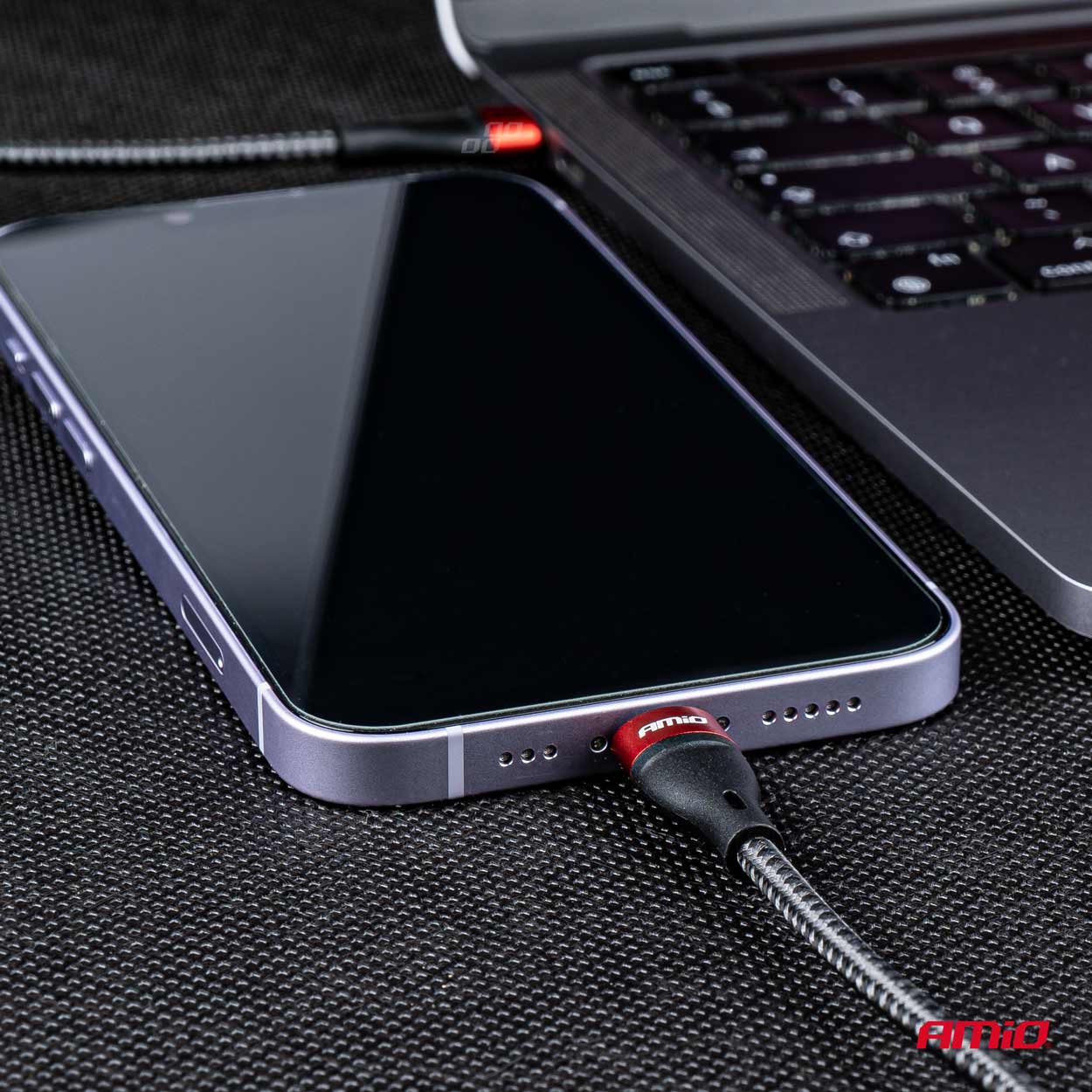 USB-C+Lightning kabelis, 200 cm, FullLINK UC-19 AMIO-02931 USB-C+Lightning kabelis, 200 cm, FullLINK UC-19 AMIO-02931 - Image 2