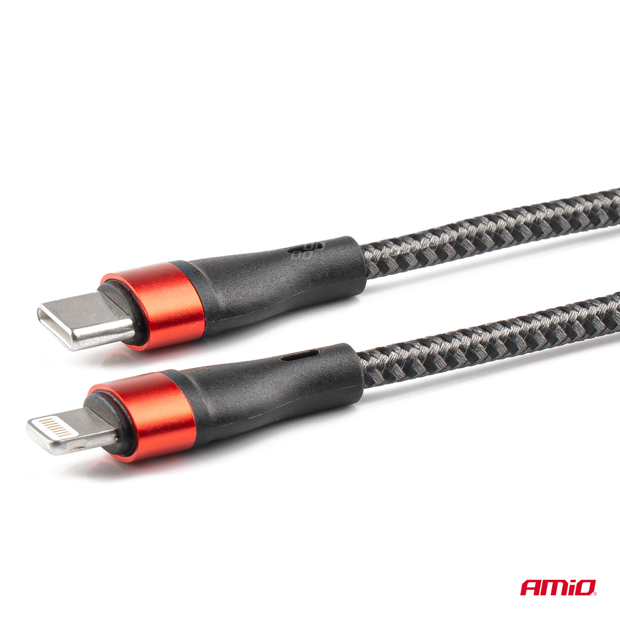 USB-C+Lightning kabelis, 200 cm, FullLINK UC-19 AMIO-02931 USB-C+Lightning kabelis, 200 cm, FullLINK UC-19 AMIO-02931 - Image 4