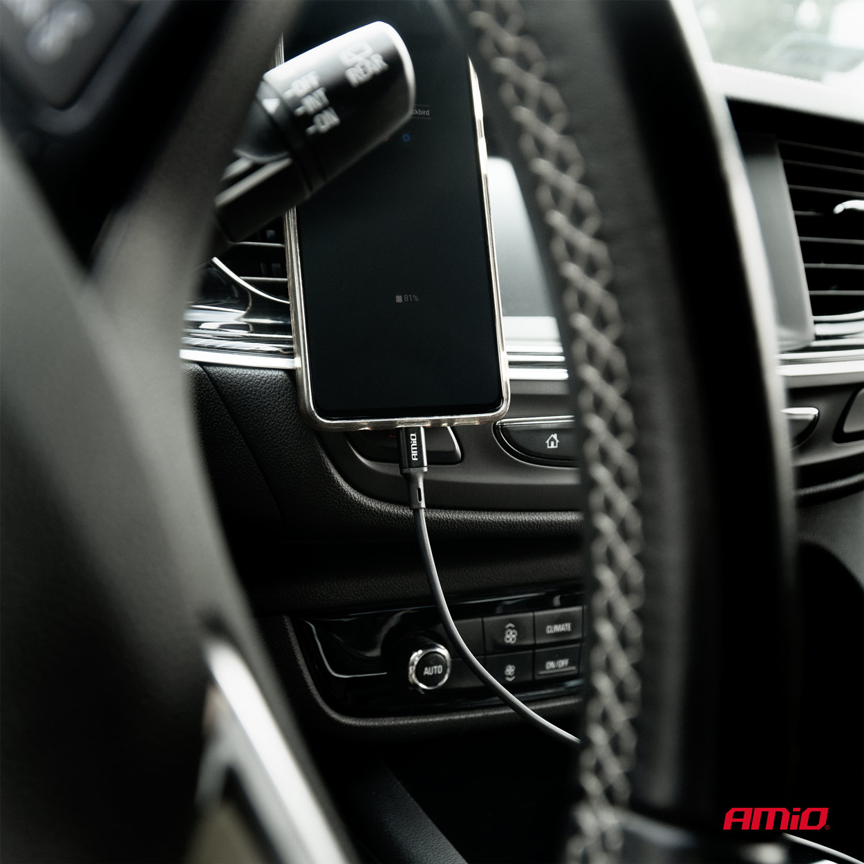 USB uz USB-C kabelis 2A 200cm FullLINK AMIO-03900 USB uz USB-C kabelis 2A 200cm FullLINK AMIO-03900 - Image 2