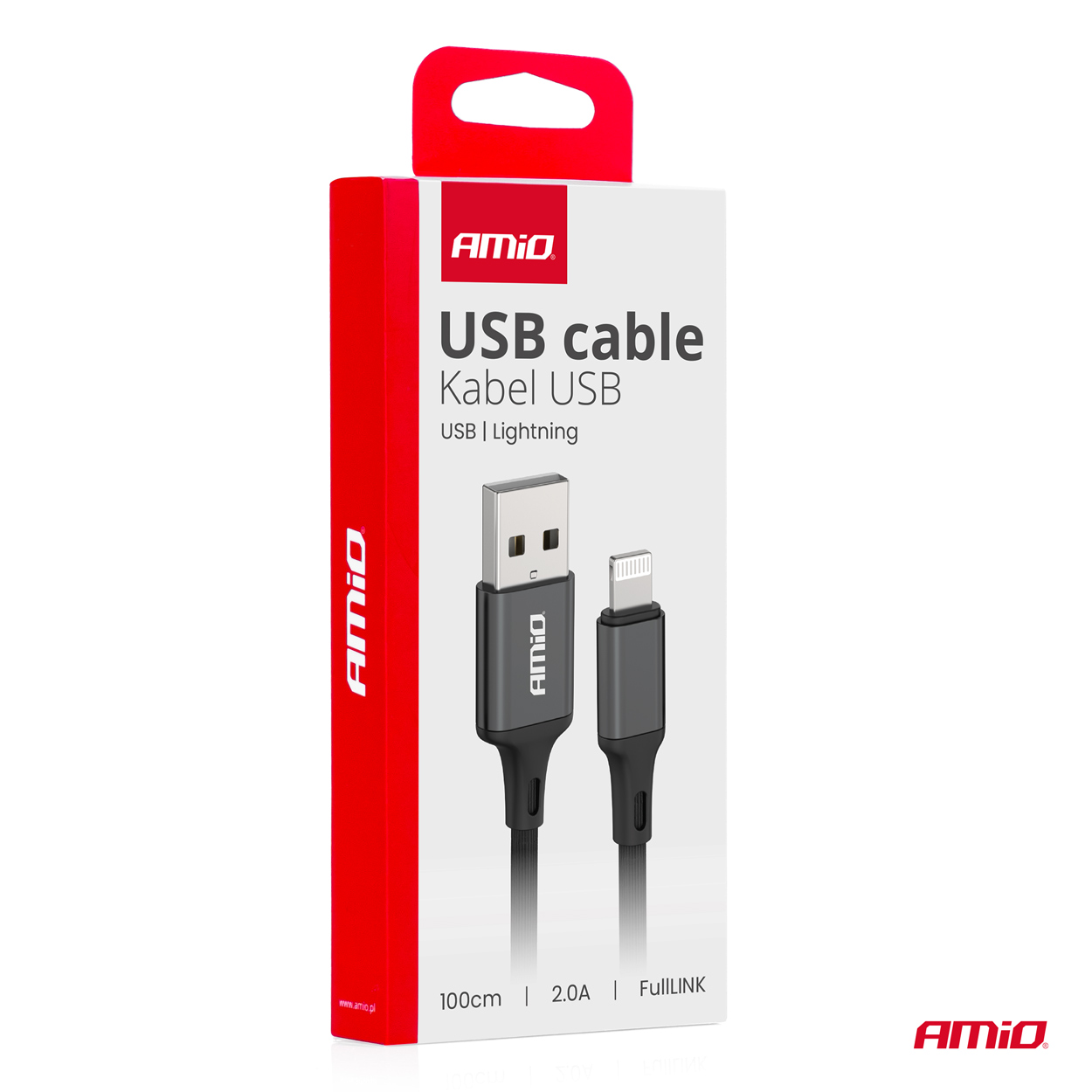 USB uz Lightning 2A 100cm FullLINK AMIO-03901 USB uz Lightning 2A 100cm FullLINK AMIO-03901 - Image 3