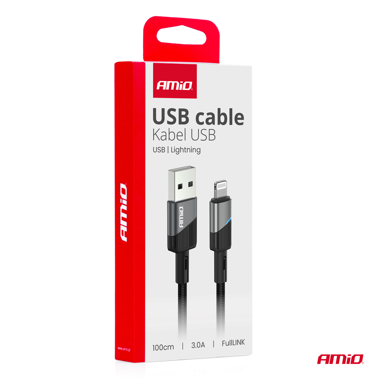 USB uz Lightning 3A 100cm FullLINK AMIO-03925 USB uz Lightning 3A 100cm FullLINK AMIO-03925 - Image 4