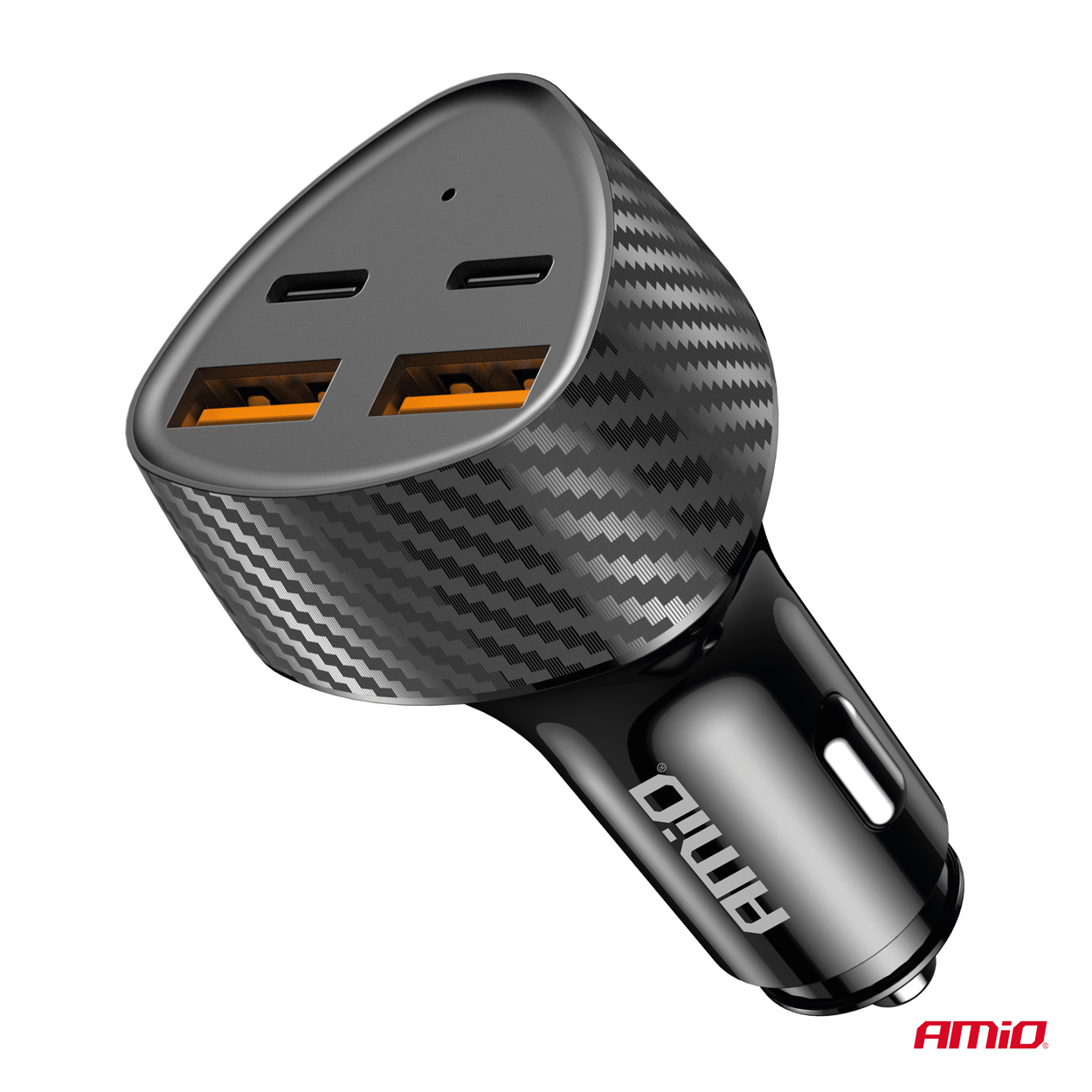 12/24 V automašīnas lādētājs 50 W 2xUSB-A + 2xUSB-C AMIO-04284 12/24 V automašīnas lādētājs 50 W 2xUSB-A + 2xUSB-C AMIO-04284 - Image 5
