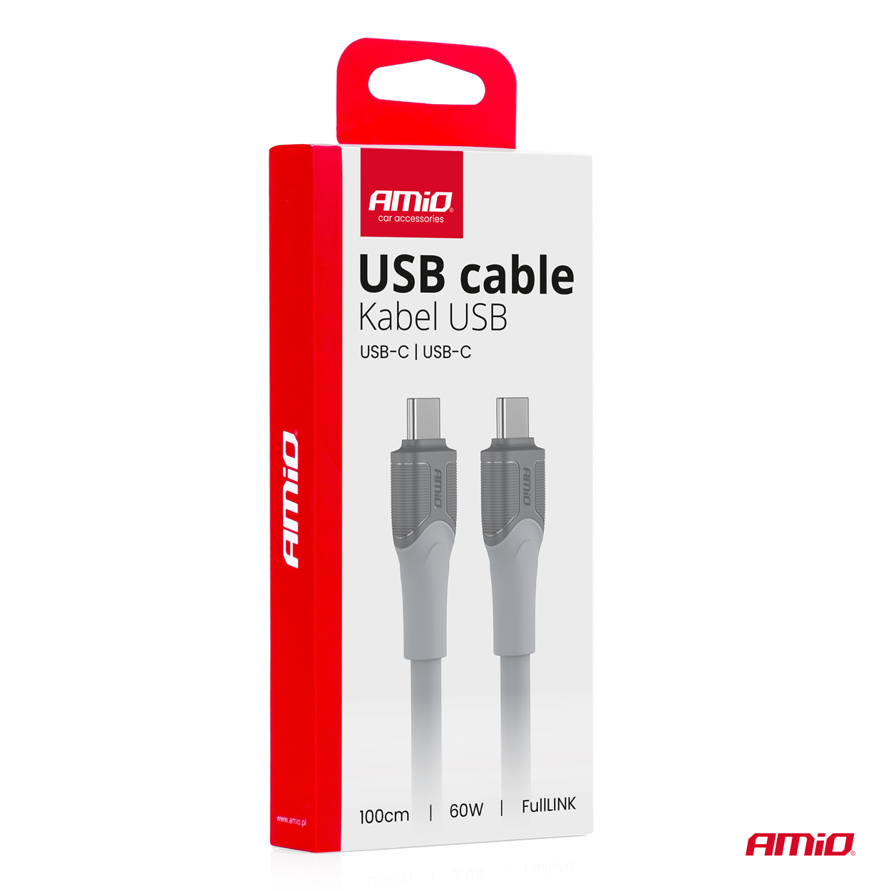 Kabelis USB-C uz TYPE-C 60W 100cm FullLINK modelis X111 AMIO-04291 Kabelis USB-C uz TYPE-C 60W 100cm FullLINK modelis X111 AMIO-04291 - Image 3