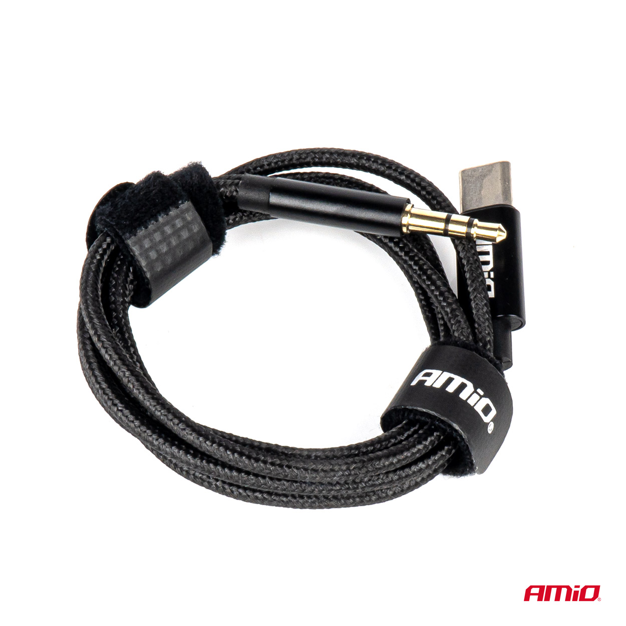 Kabelis USB-C UZ AUX TIPA Mini Jack 3.5mm 1m AMIO-04294 Kabelis USB-C UZ AUX TIPA Mini Jack 3.5mm 1m AMIO-04294 - Image 3