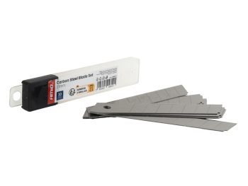 Oglekļa tērauda asmeņu komplekts 100x18x0,5mm 10 gab. AMIO-04819