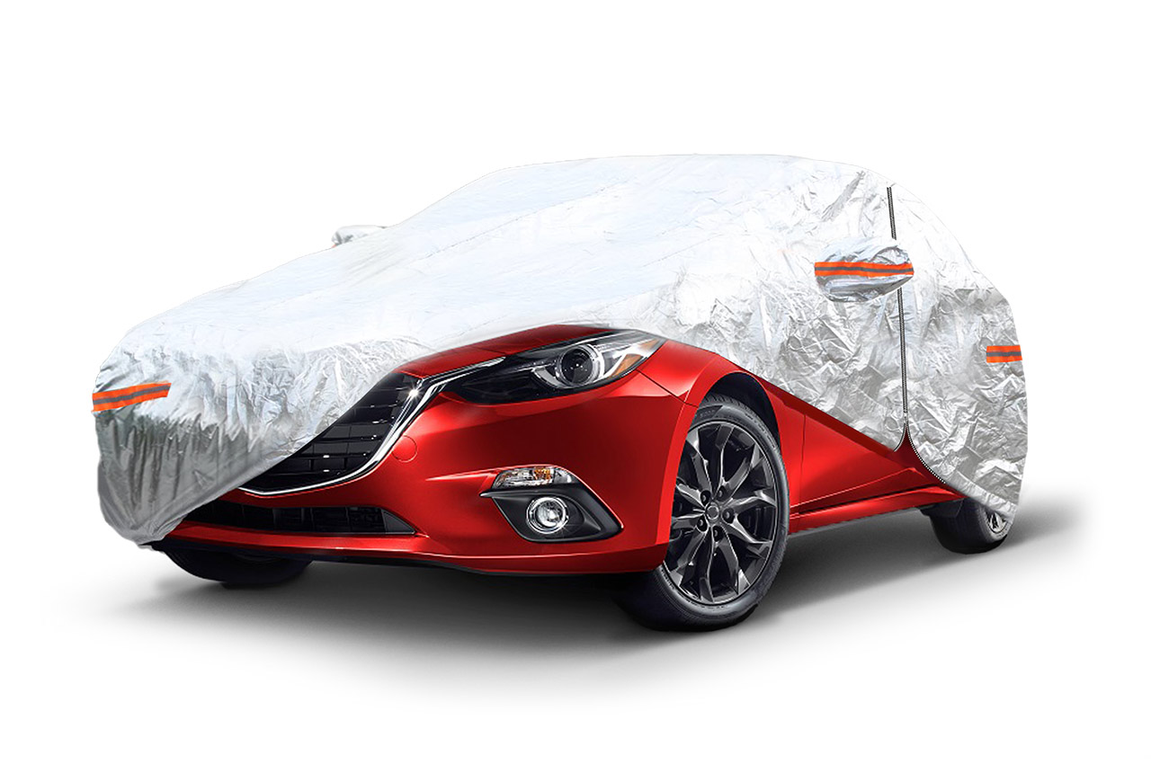 ALUMĪNIJA AUTO PĀRKLĀJS ar RĀVSLĒDZI, ATSTAROJOŠS, 120g + kokvilna, Sudraba krāsā, izmērs: L AMIO-01111 ALUMĪNIJA AUTO PĀRKLĀJS ar RĀVSLĒDZI, ATSTAROJOŠS, 120g + kokvilna, Sudraba krāsā, izmērs: L AMIO-01111