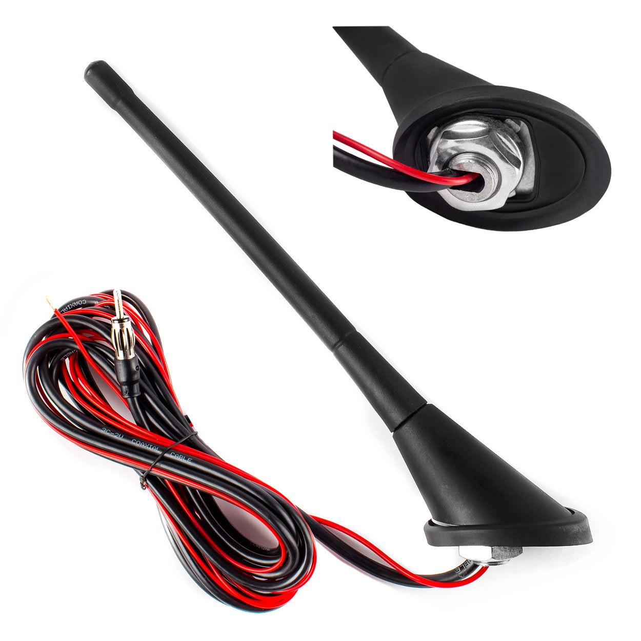 Automašīnas antena ar pastiprinātāju ANT04 AMIO-01127 Automašīnas antena ar pastiprinātāju ANT04 AMIO-01127