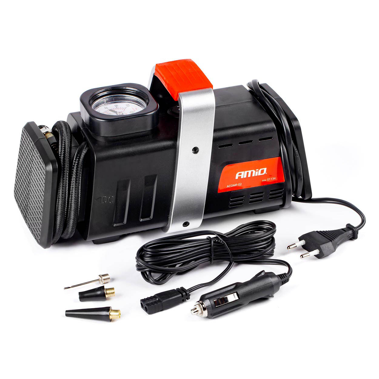 Automašīnas gaisa kompresors 12V/230V Acomp-02 AMIO-01134 Automašīnas gaisa kompresors 12V/230V Acomp-02 AMIO-01134