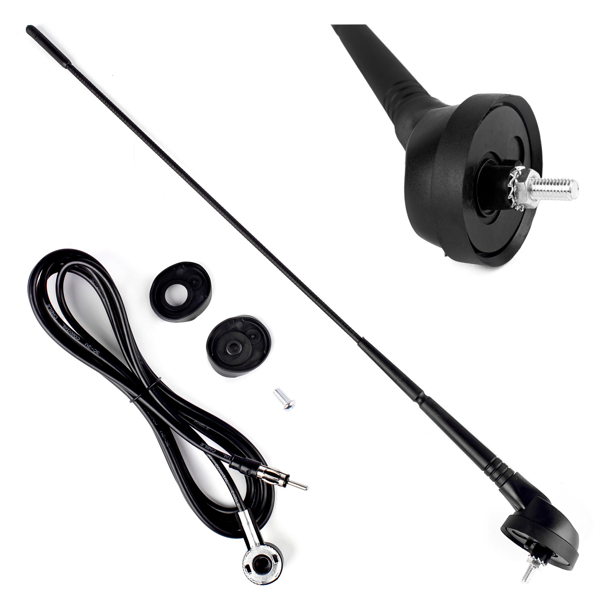 Auto antena 40 cm ANT06 AMIO-01297 Auto antena 40 cm ANT06 AMIO-01297