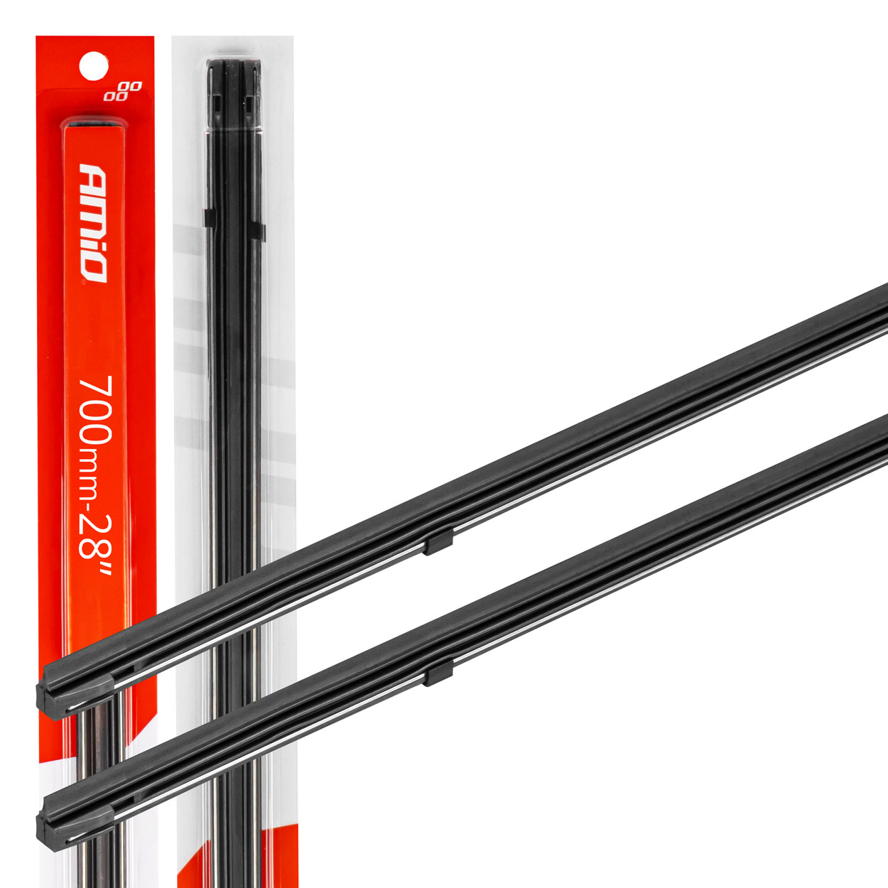 Uzpildāmas logu tīrītāju slotiņas 700 mm/28 collas - 2 gab. AMIO-01343 Uzpildāmas logu tīrītāju slotiņas 700 mm/28 collas - 2 gab. AMIO-01343