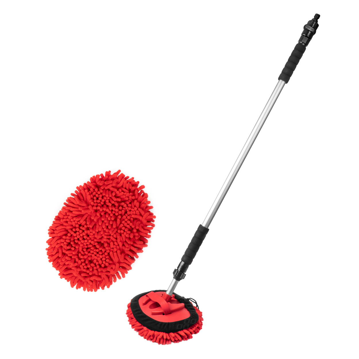 Mikrošķiedras teleskopiskā mazgāšanas birste 98-168 cm AMIO-02397 Mikrošķiedras teleskopiskā mazgāšanas birste 98-168 cm AMIO-02397