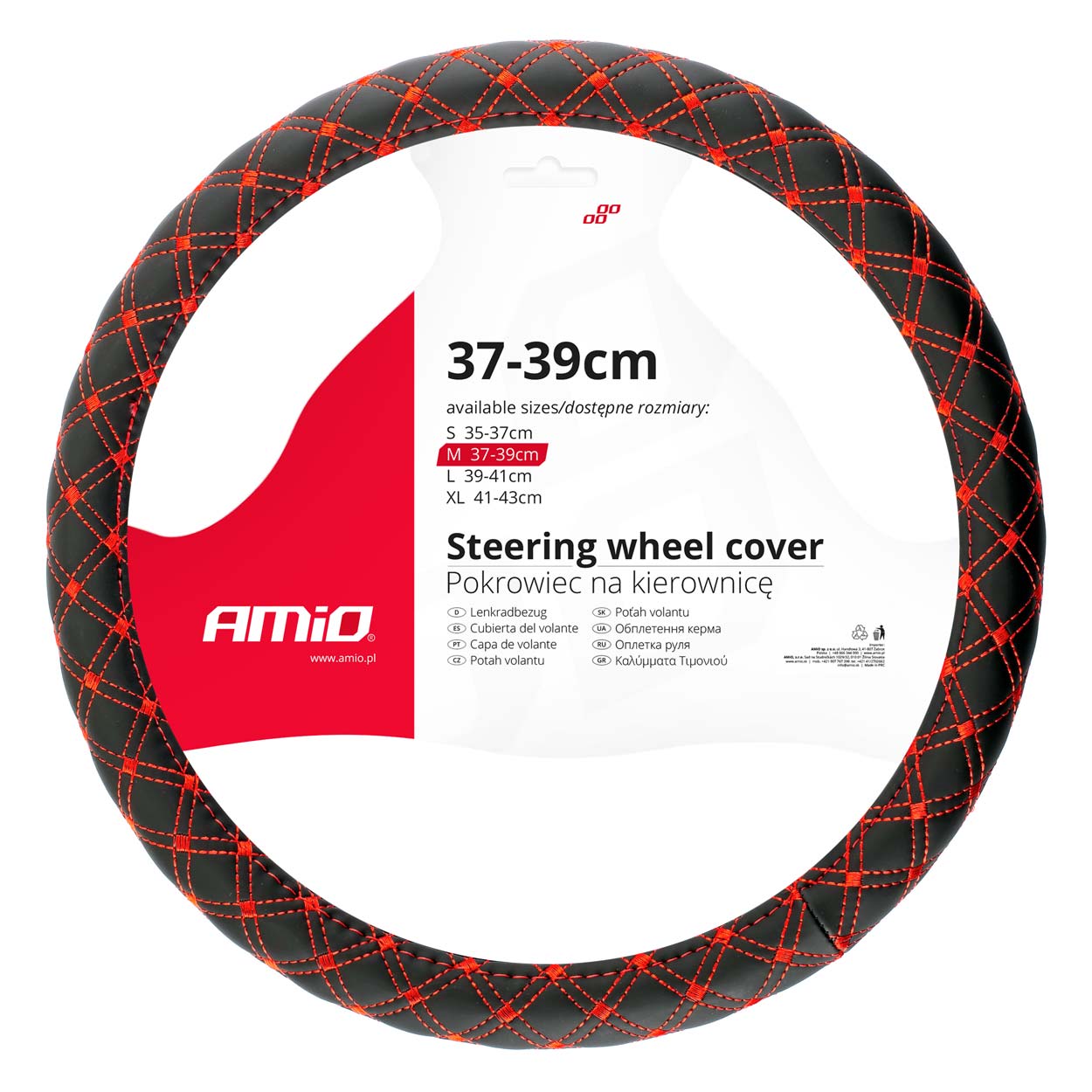 Stūres pārsegs SWC-40-M (37-39 cm) AMIO-02813 Stūres pārsegs SWC-40-M (37-39 cm) AMIO-02813
