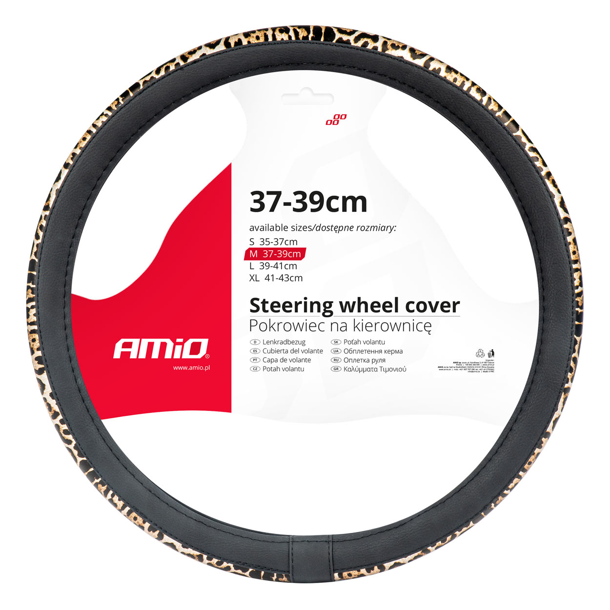 Stūres pārsegs SWC-43-M (37-39 cm) AMIO-02984 Stūres pārsegs SWC-43-M (37-39 cm) AMIO-02984