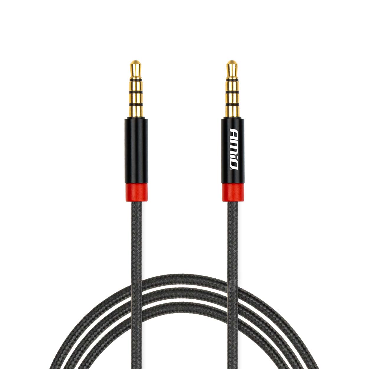 AUX kabelis mini ligzda-ligzda 3,5 mm 100 cm AMIO-03269 AUX kabelis mini ligzda-ligzda 3,5 mm 100 cm AMIO-03269