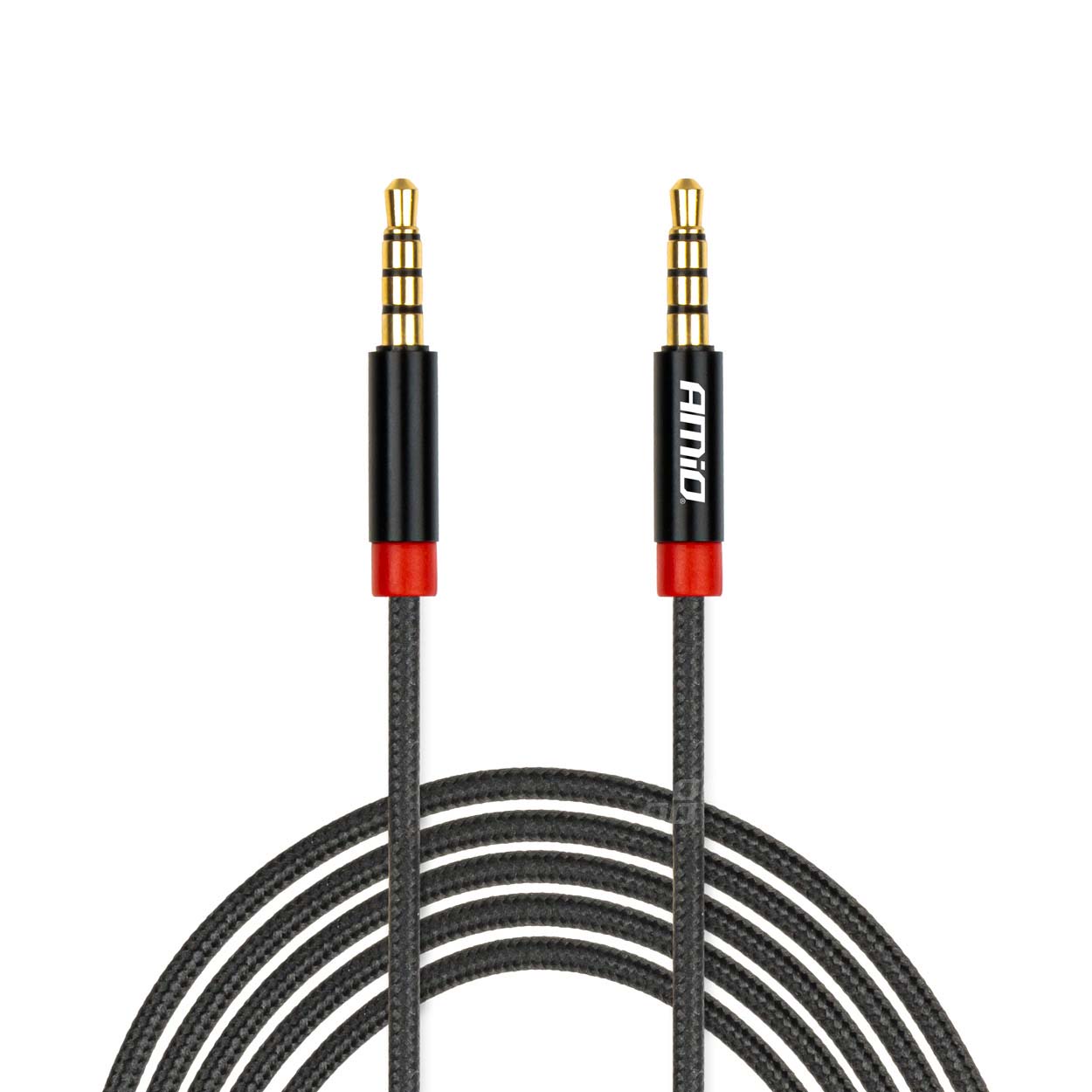 AUX kabelis mini ligzda-jack 3,5mm 200cm AMIO-03270 AUX kabelis mini ligzda-jack 3,5mm 200cm AMIO-03270