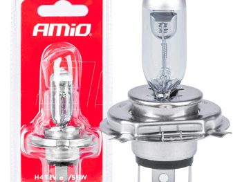 Halogēna spuldze H4 12V 60/55W 1 gab. blisterī AMIO-03361