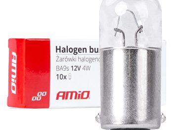 Aut spuldzes T4W 12V 4W BA9S 10 gab. AMIO-03370