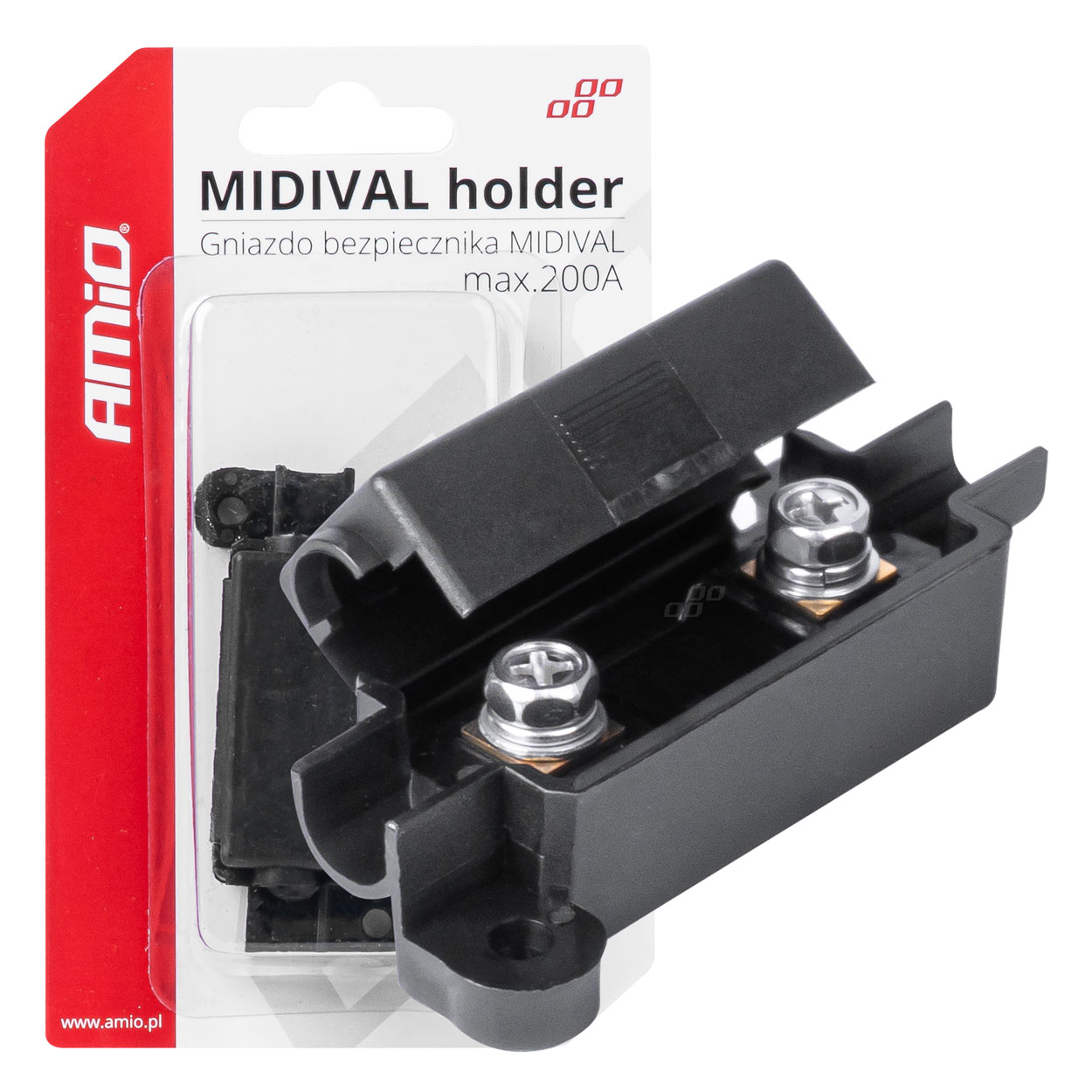 MIDIVĀLS drošinātāju turētājs AMIO-03506 MIDIVĀLS drošinātāju turētājs AMIO-03506