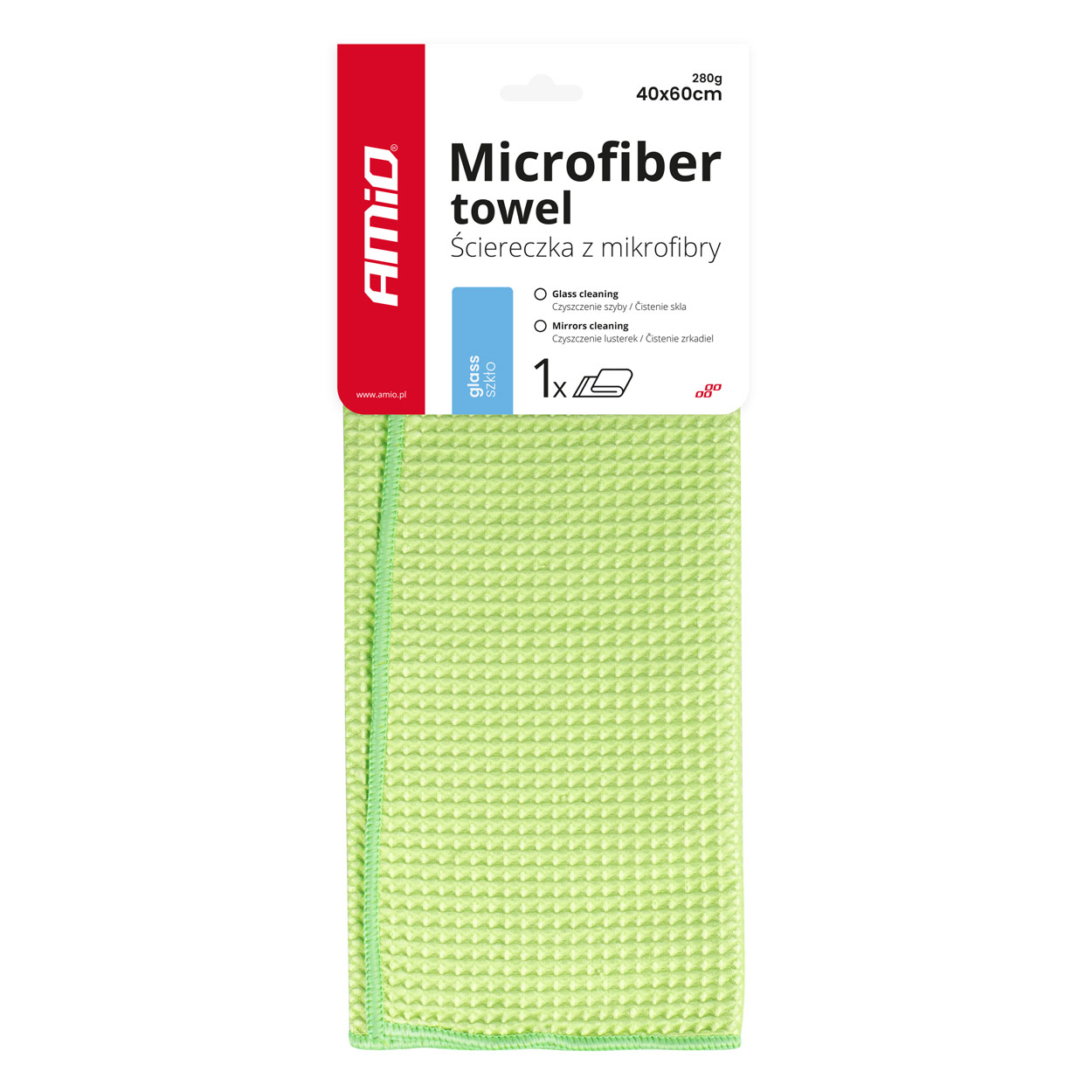 Mikrošķiedras tīrīšanas lupatiņa rupjiem netīrumiem 40x60cm 280g AMIO-03735 Mikrošķiedras tīrīšanas lupatiņa rupjiem netīrumiem 40x60cm 280g AMIO-03735