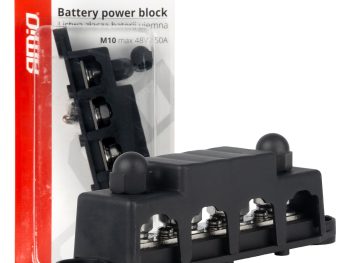 M10 12V - 48V 250A minusa kopnes stieņa zemējuma sadales bloks AMIO-03811