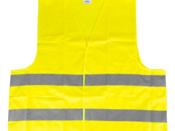 Drošības veste XL dzeltenā krāsā ar sertifikātu AMIO-03934