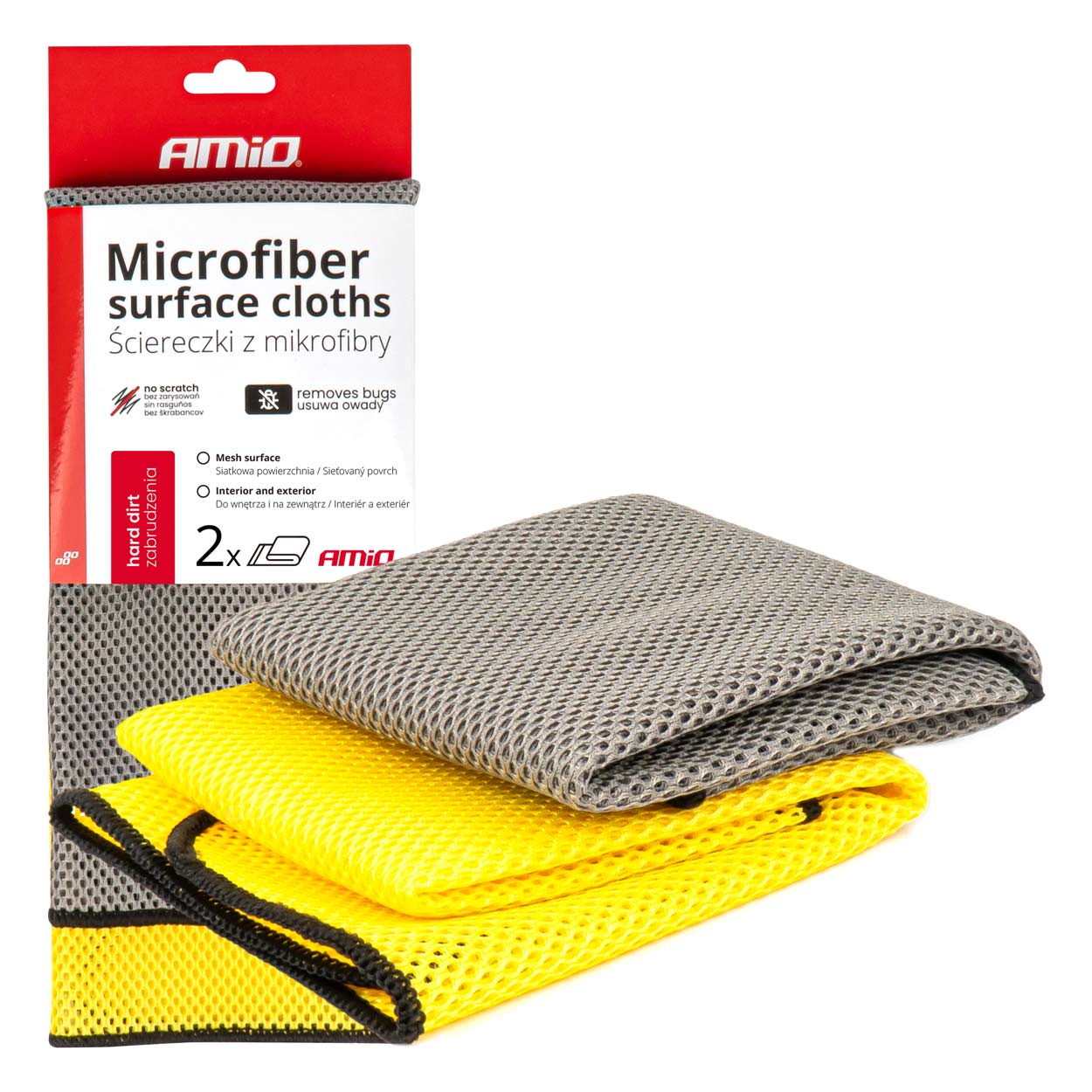 Mikrošķiedras virsmas lupatiņa 40x40cm 280g AMIO-03977 Mikrošķiedras virsmas lupatiņa 40x40cm 280g AMIO-03977