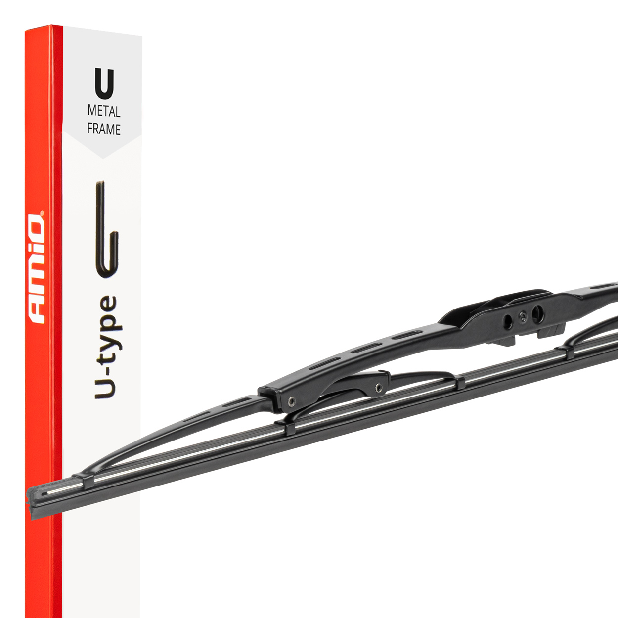 Metāla vējstikla tīrītājs U-veida, izmērs: 22" 550 mm, U-veida āķis AMIO-04012 Metāla vējstikla tīrītājs U-veida, izmērs: 22" 550 mm, U-veida āķis AMIO-04012