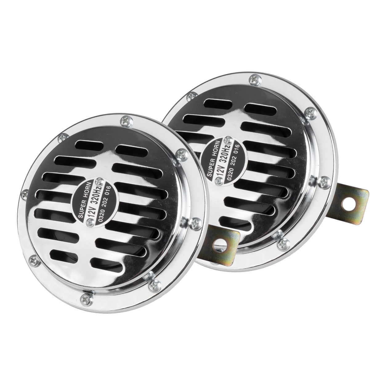 Skaņas signāls hromēts 125 mm 12V AMIO-04074 Skaņas signāls hromēts 125 mm 12V AMIO-04074
