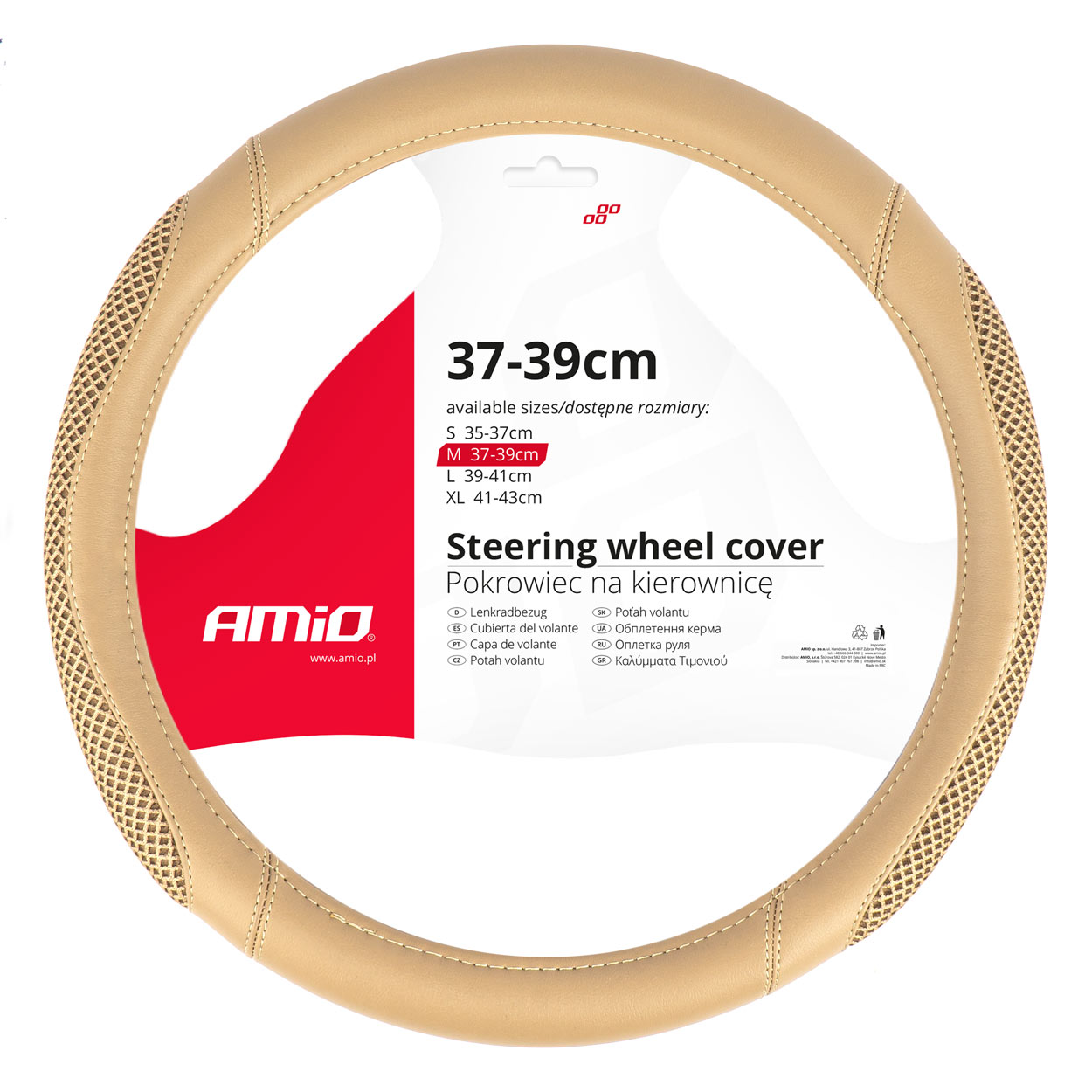Stūres pārsegs SWC-61-M (37-39 cm) AMIO-04171 Stūres pārsegs SWC-61-M (37-39 cm) AMIO-04171