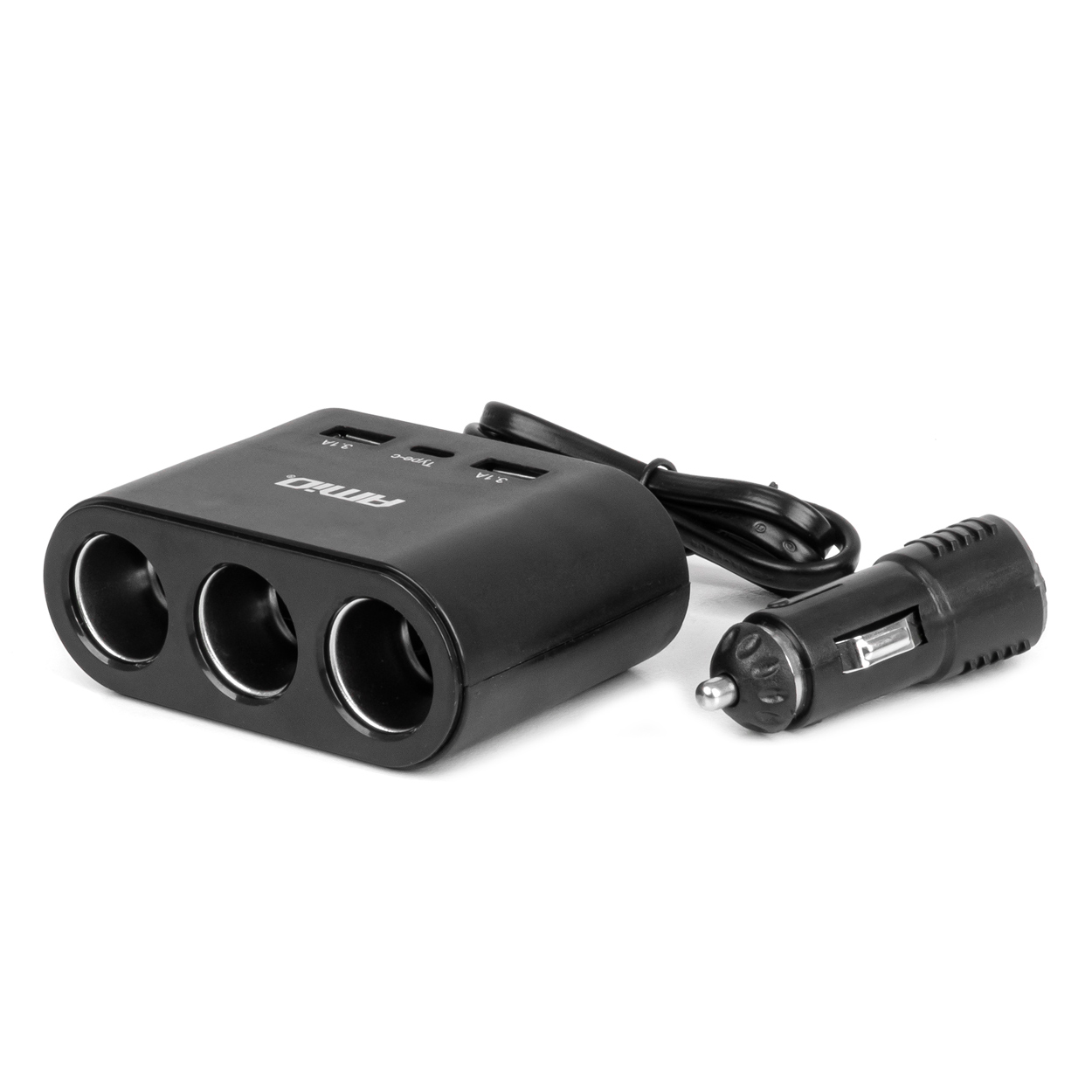 Trīskāršā pagarinātāja ligzda lādētājam 2x USB A 1x USB C 12/24V 120W 70cm AMIO-04361 Trīskāršā pagarinātāja ligzda lādētājam 2x USB A 1x USB C 12/24V 120W 70cm AMIO-04361
