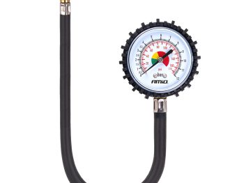 Mehāniskais manometrs ar šļūteni 30 cm 12 bar AMIO-04468