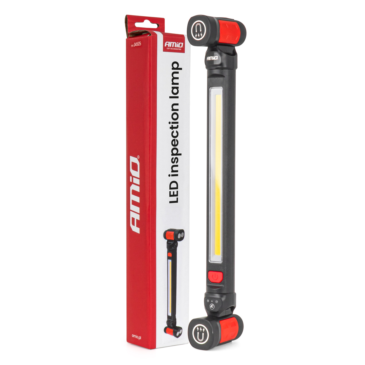 LED pārbaudes lampa piekaramā 10 W COB, 4400 mAh AMIO-04505 LED pārbaudes lampa piekaramā 10 W COB, 4400 mAh AMIO-04505
