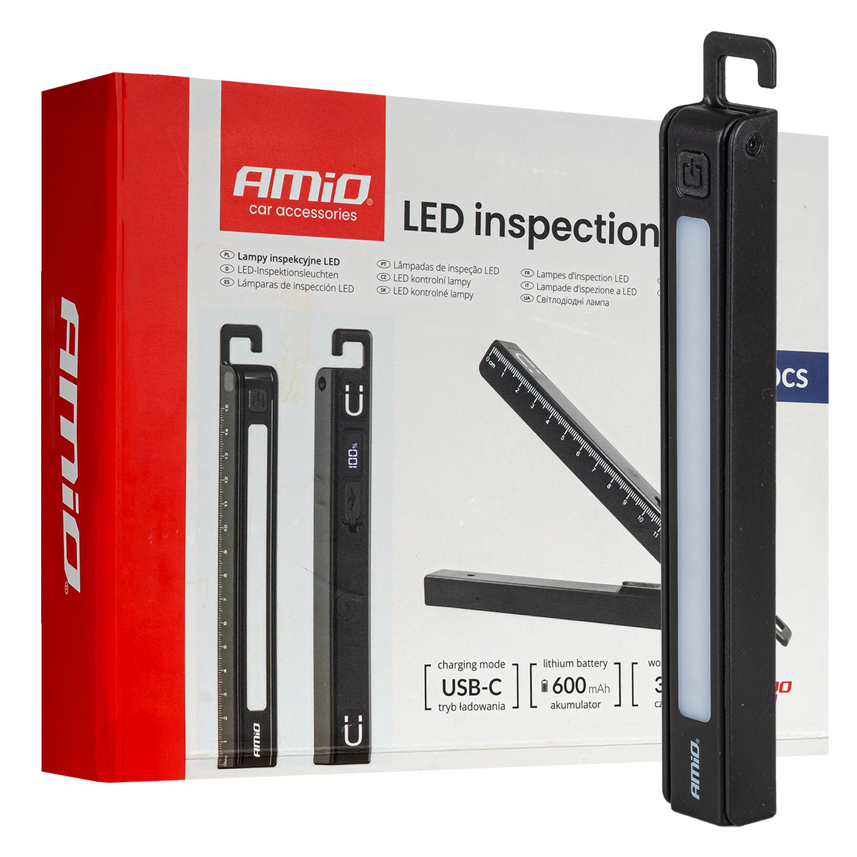 LED pārbaudes lampas 10 gab. AMIO-04670 LED pārbaudes lampas 10 gab. AMIO-04670