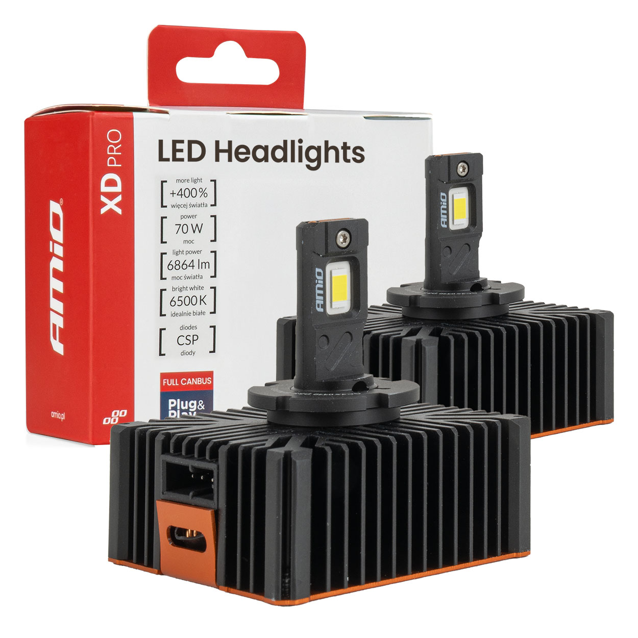 LED priekšējie lukturi XD PRO D5S PILNA CANBUS AMIO-04683 LED priekšējie lukturi XD PRO D5S PILNA CANBUS AMIO-04683