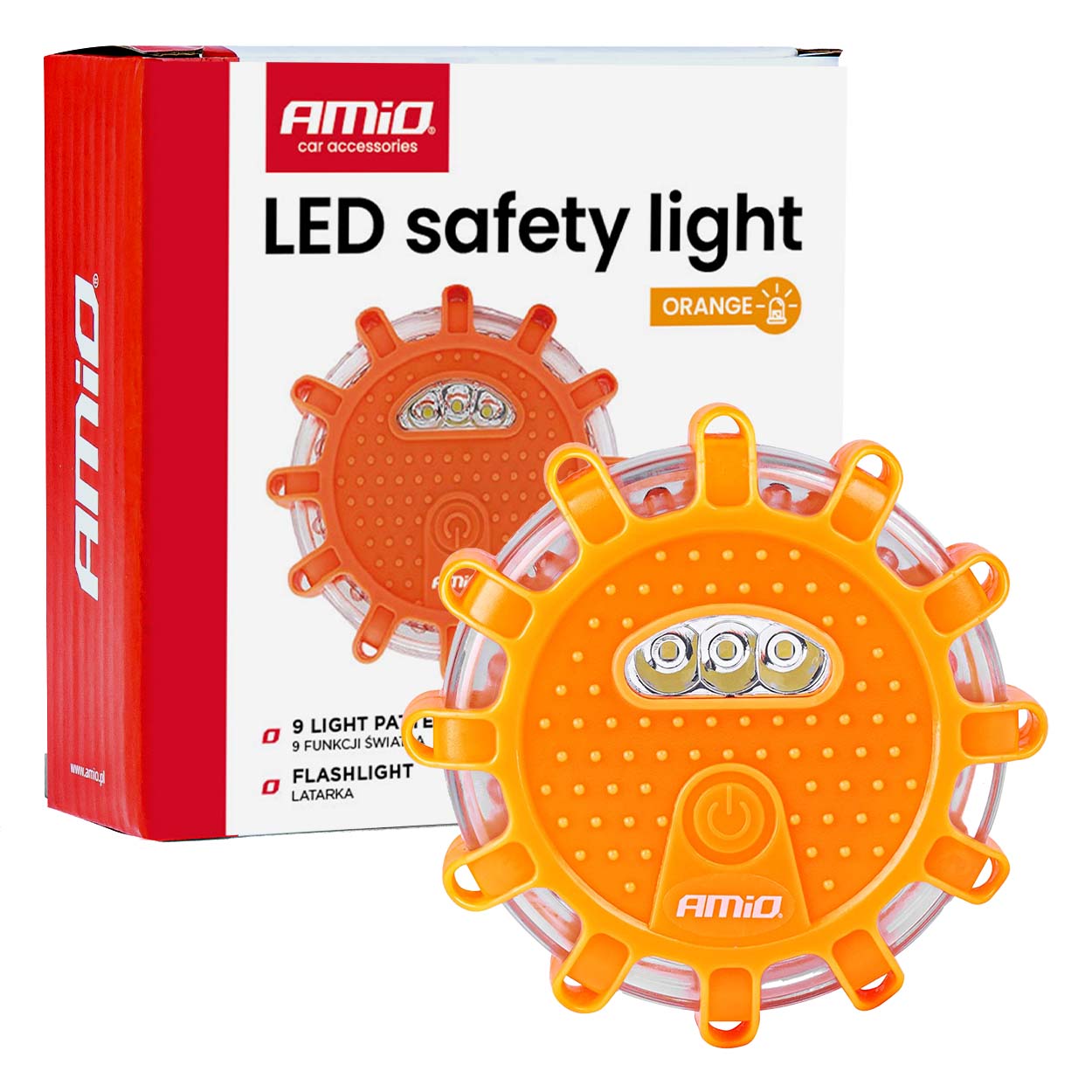 LED drošības gaisma 3xAAA IP65 12SMD + 3SMD AMIO-04828 LED drošības gaisma 3xAAA IP65 12SMD + 3SMD AMIO-04828