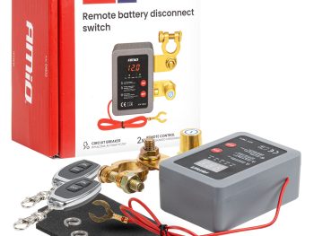 Tālvadības akumulatora atvienošanas slēdzis 12V 240A (BATT) AMIO-04832