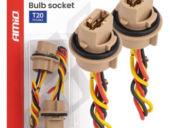 Spuldzes patrona T20 LED 12V W21/5W WY21/5W W3x16q 7443 2 gab. AMIO-04834