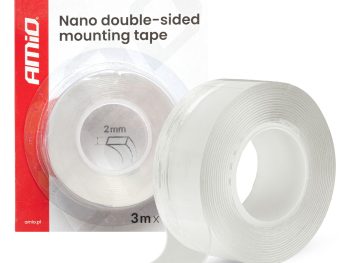 Atkārtoti lietojama nano abpusēja montāžas lente 30 mm x 3 m x 1 mm AMIO-04848