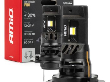 LED priekšējie lukturi, sērija F26 PRO, LumiTec LIMITED +130% DUO FULL CANBUS H7 H18 12V 24V AMIO-04872
